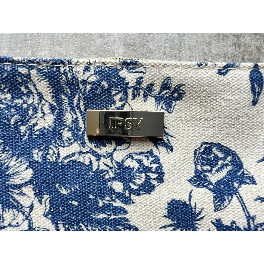 Vintage Floral Print Makeup Bag Clutch Wallet Travel Organizer Pencil Case NEW